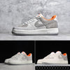 Airforce Grey Orange Suede shoes - AmazingBaba