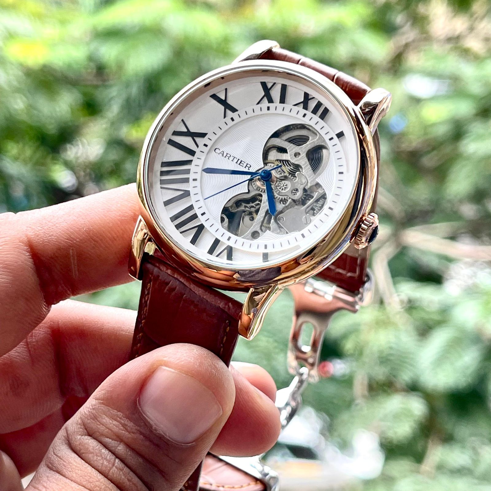 Amazing Luxury Brown leather watch - AmazingBaba
