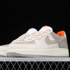 Airforce Grey Orange Suede shoes - AmazingBaba