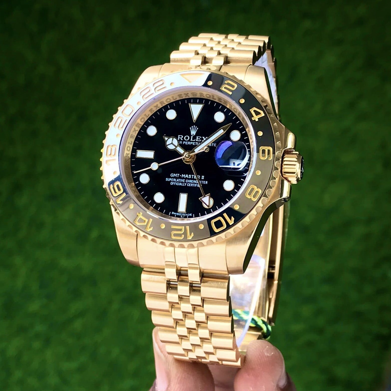 Amazing GMT Mastar Yellow Gold Watch - AmazingBaba