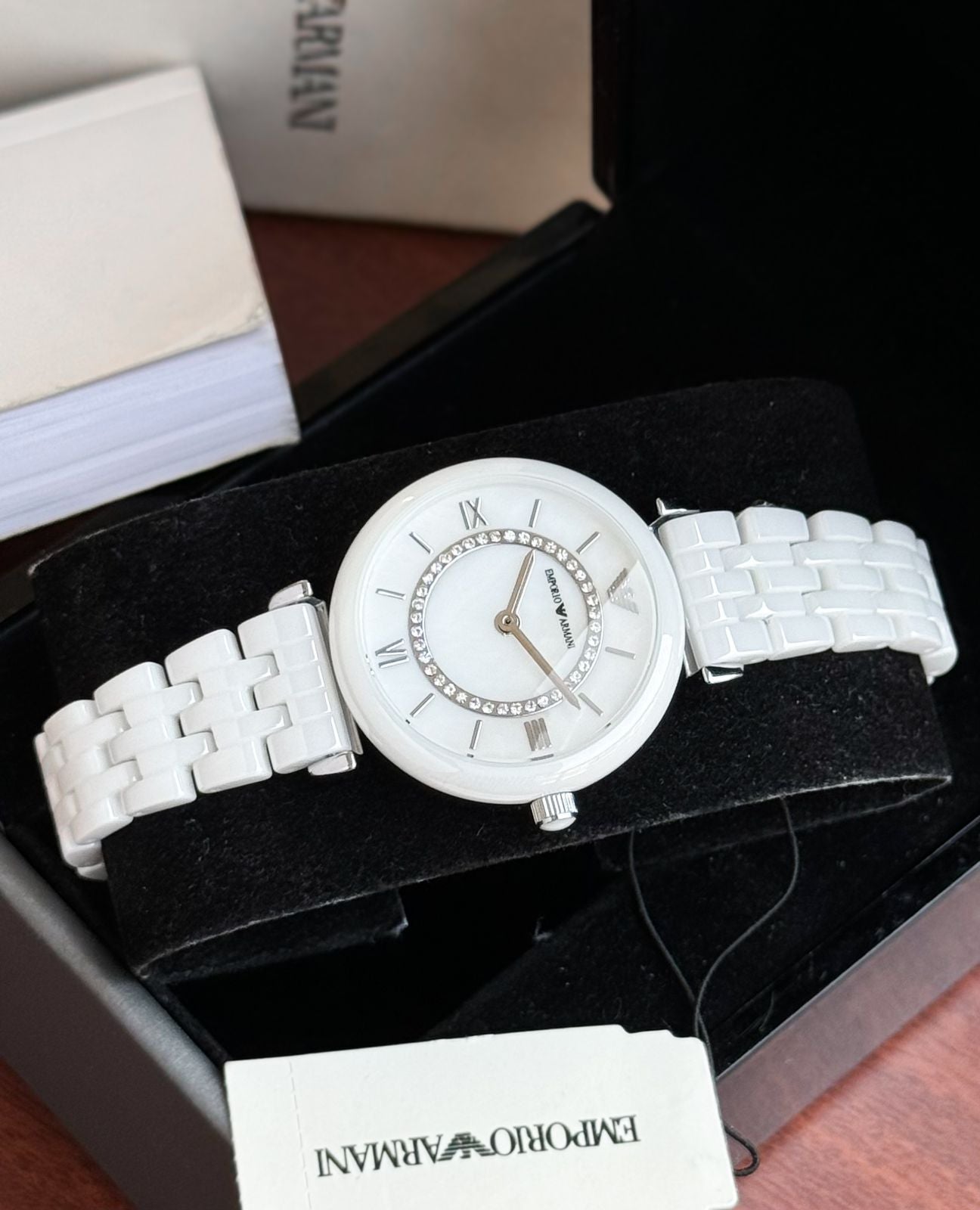 Emporio Armani Silvar tone woman watch