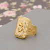 1 Gram Gold Plated Dollar Dainty Design Best Quality Ring for Men - Style B431 - AmazingBaba