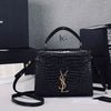 Saint Laurent Croc Cassandra Calf Leather Bag - AmazingBaba