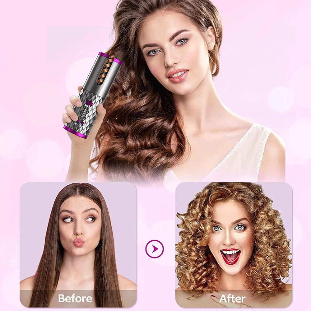 Cordless Automatic Hair Curler - AmazingBaba