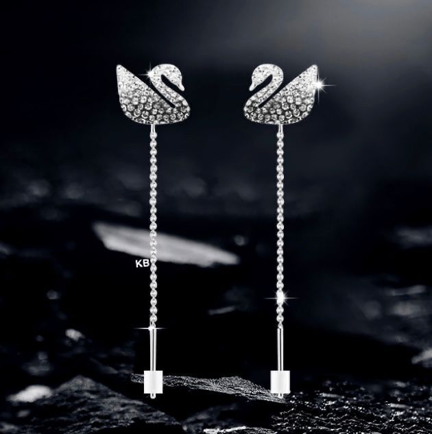 Icons Swan Drop Premium Earrings - AmazingBaba