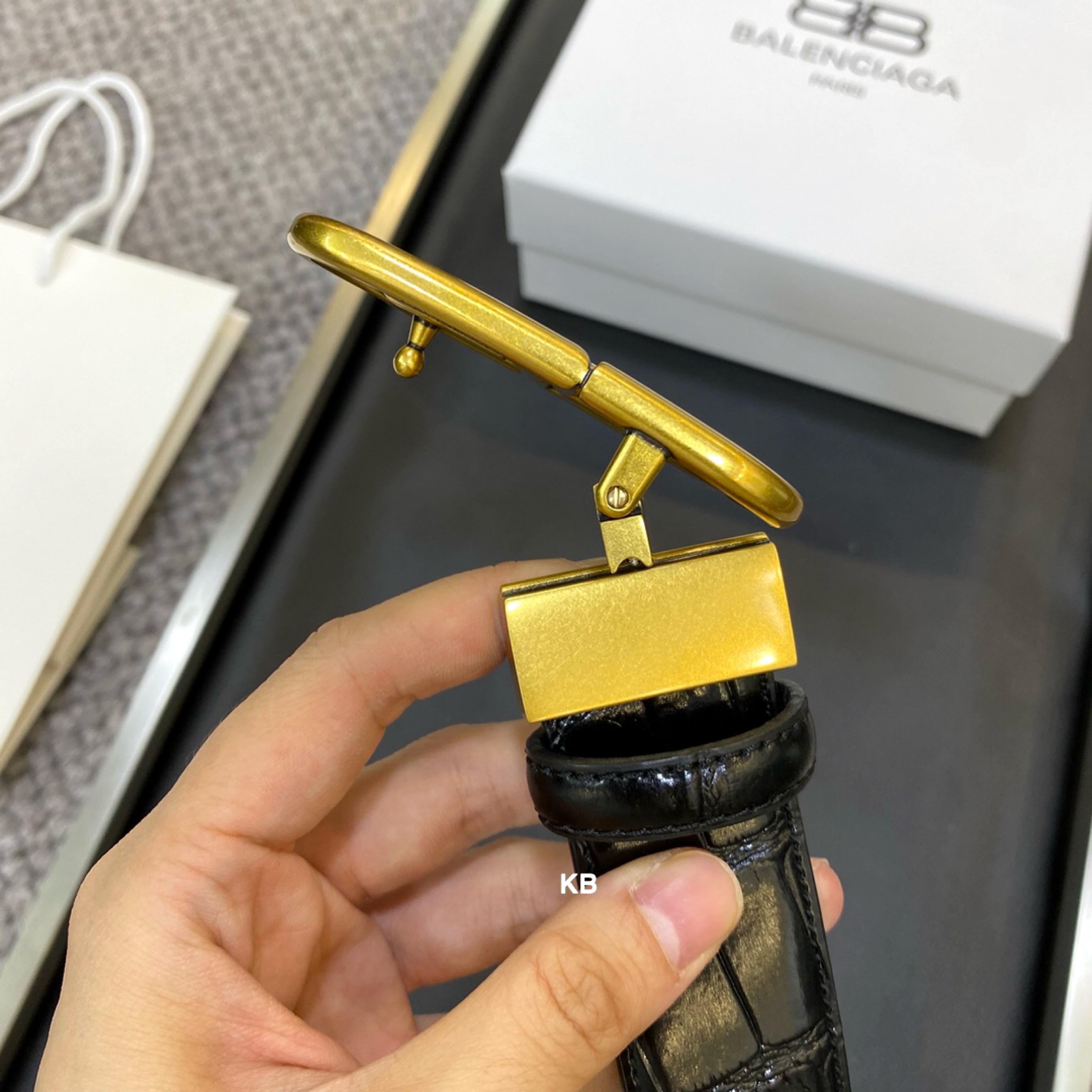 Balenciaga bb premium belt