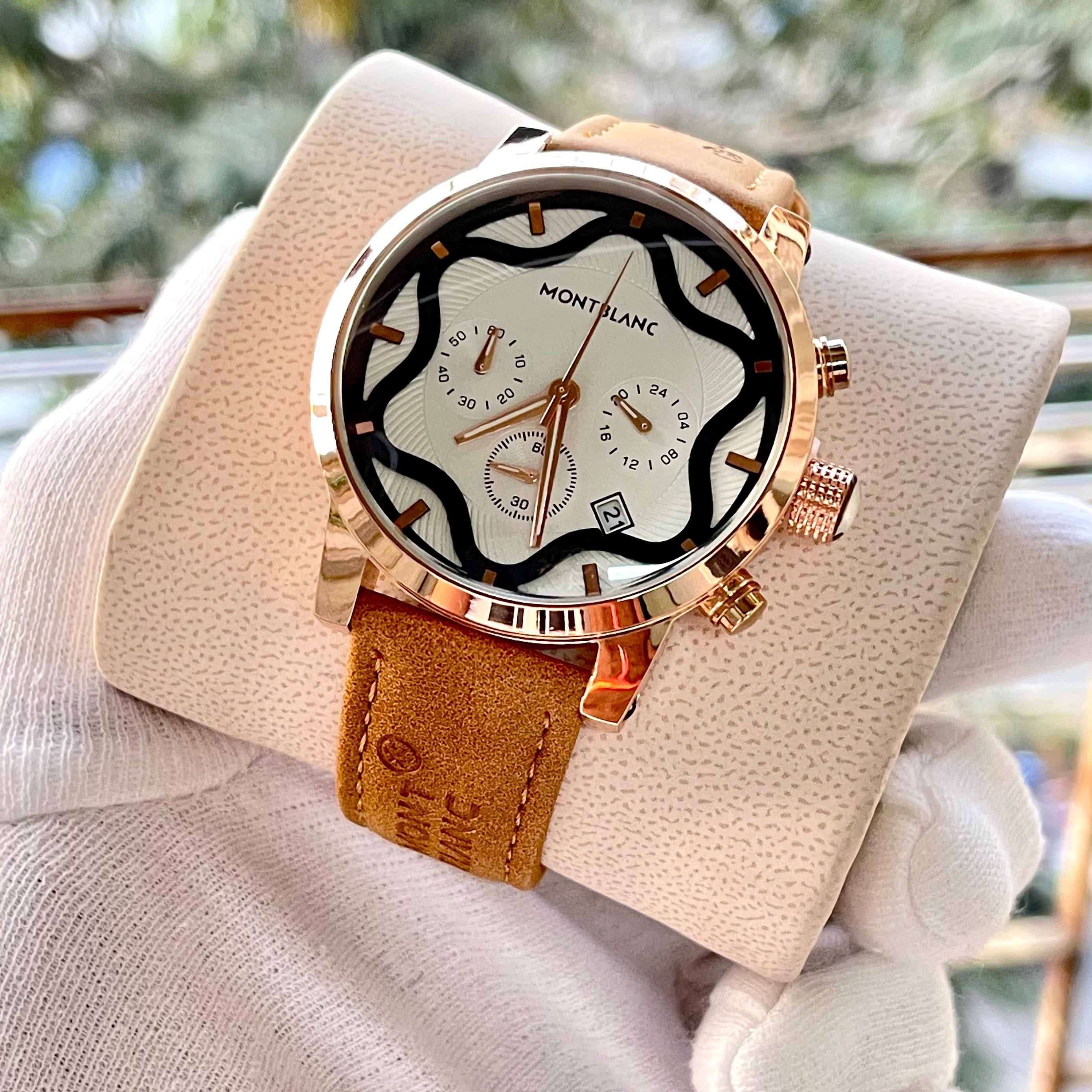 Mb Rosegold Brown Premium watch - AmazingBaba