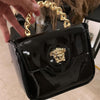 Patent Leather ‘LaMedusa’ small Patent  leather Bag - AmazingBaba