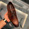 Shaton Formal Snake Leather Shoes - AmazingBaba