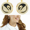 Amazing Iconic Swan Drop Earrings - AmazingBaba