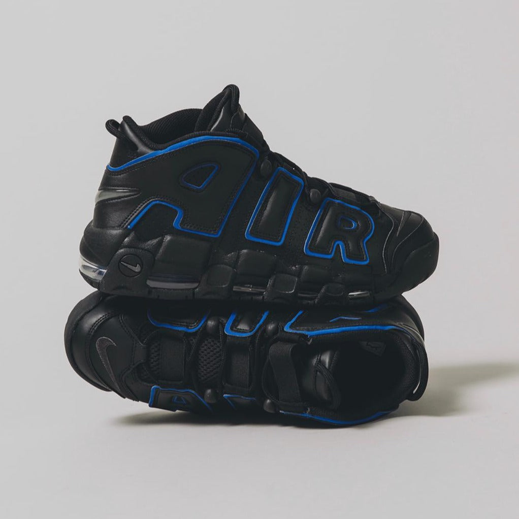 Nk air uptempo black royal shoes - AmazingBaba