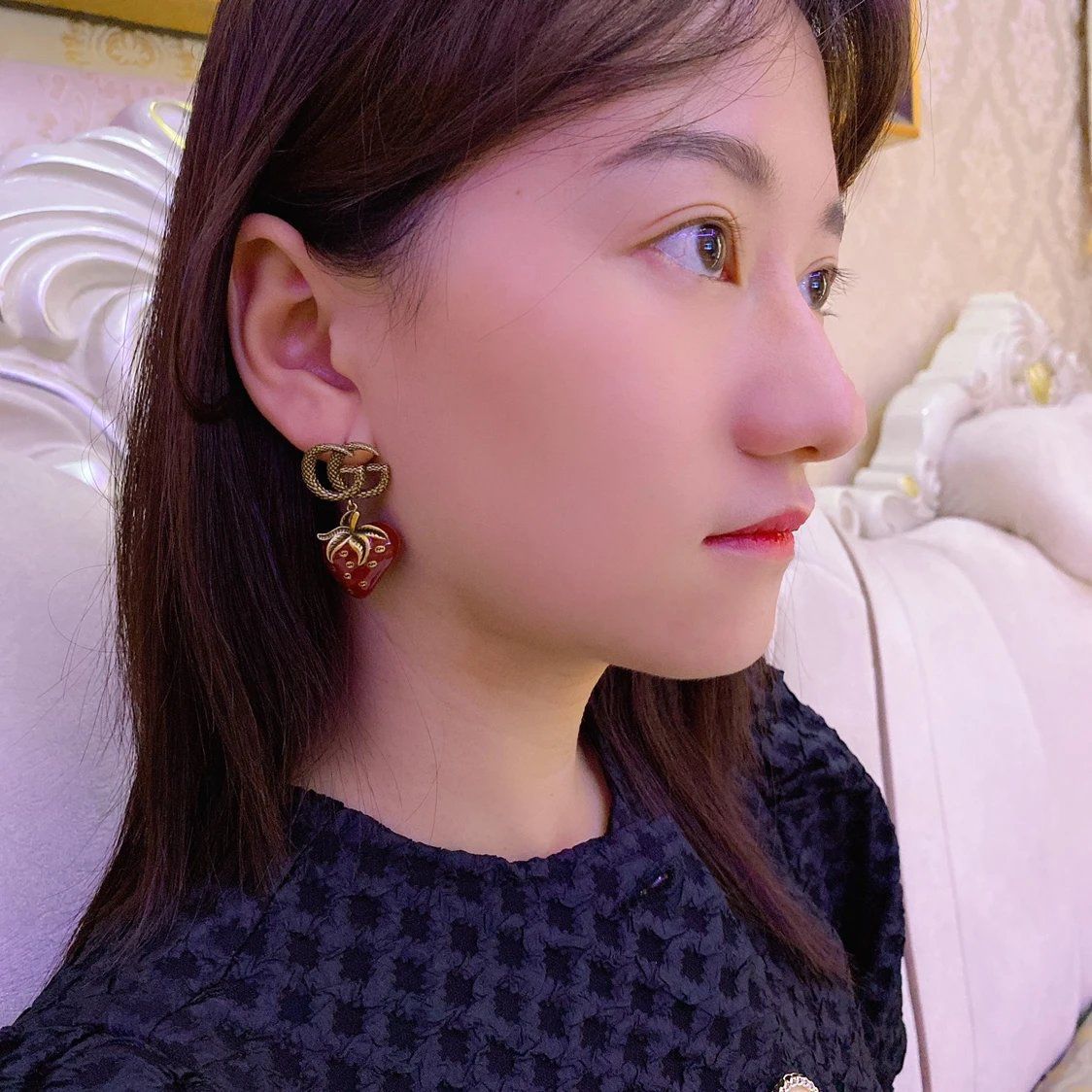 Gc Double Gg Initial Drop Earings - AmazingBaba