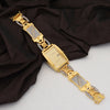 1 Gram Gold Plated with Diamond Fashionable Design Watch for Men - Style A063