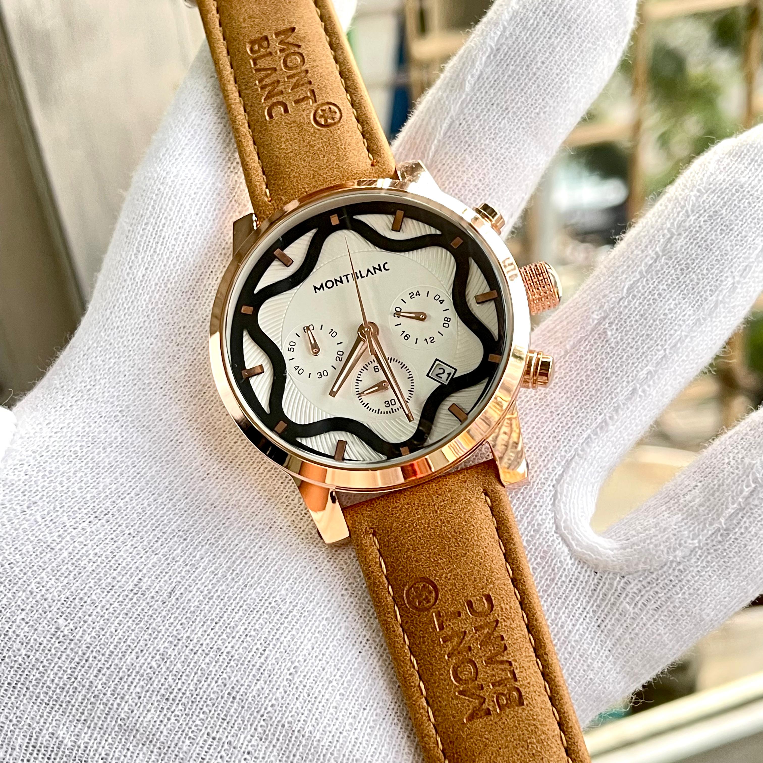 Mb Rosegold Brown Premium watch - AmazingBaba