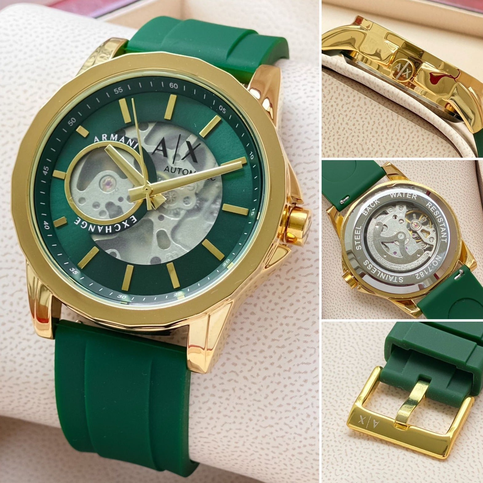 Ae Premium quality luxury green watch - AmazingBaba