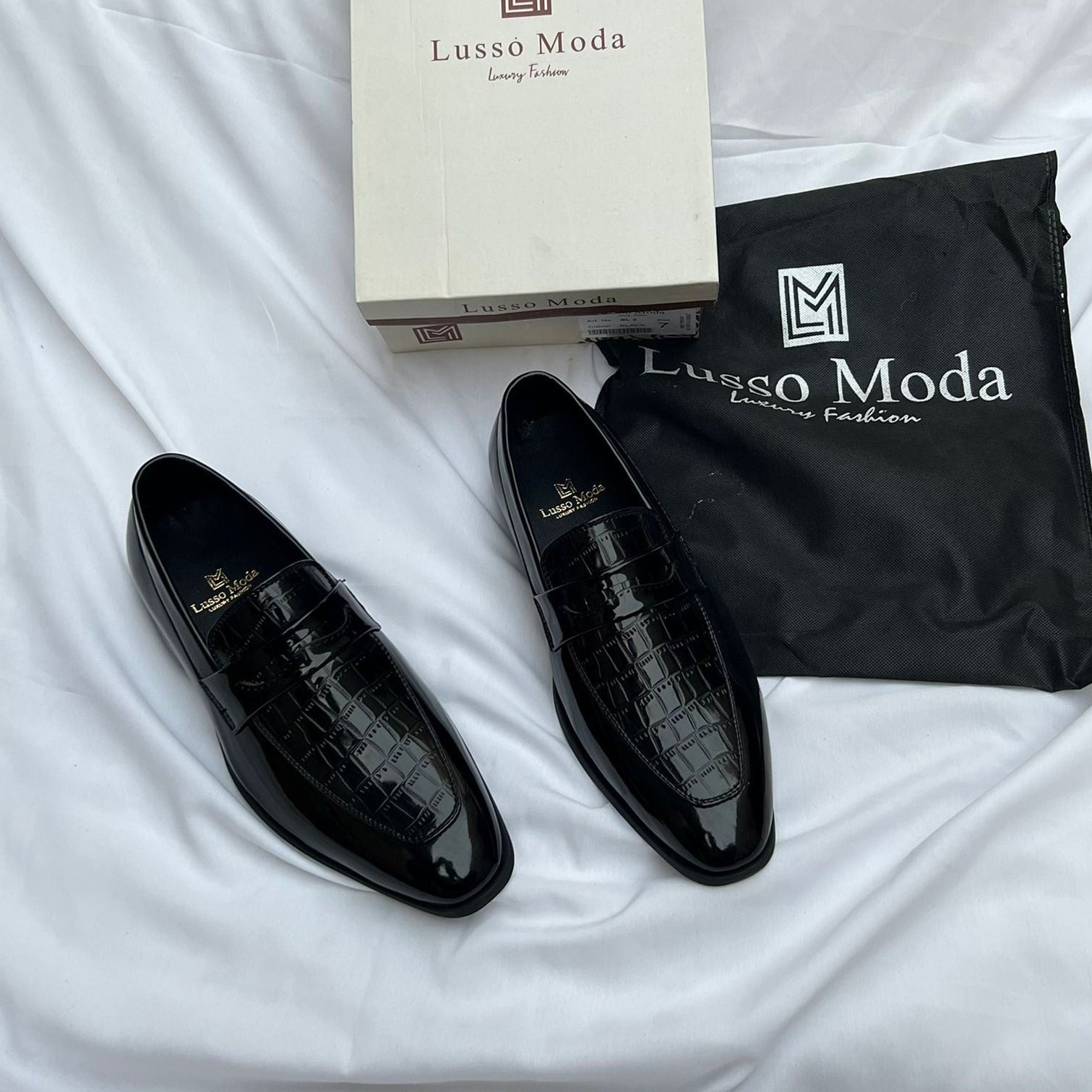 Ls moda premium black formal shoes - AmazingBaba