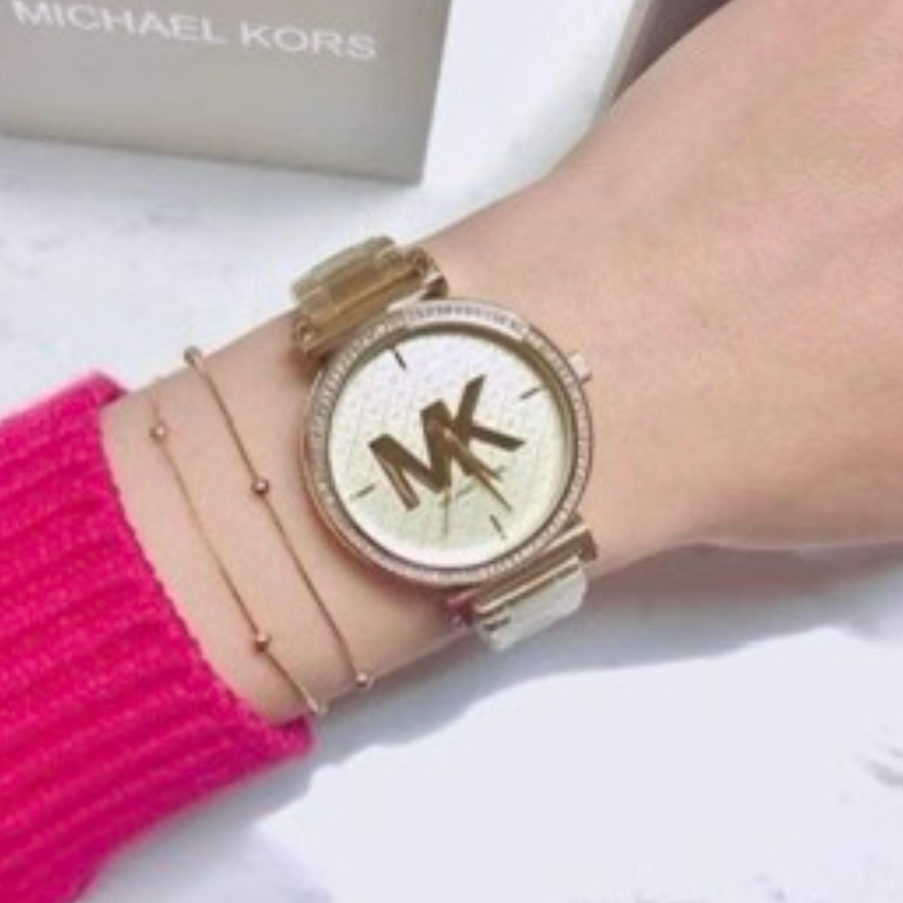 Mk Premium cute white girls watch - AmazingBaba