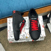 D&G Portofino Black Red Sneakers shoes - AmazingBaba
