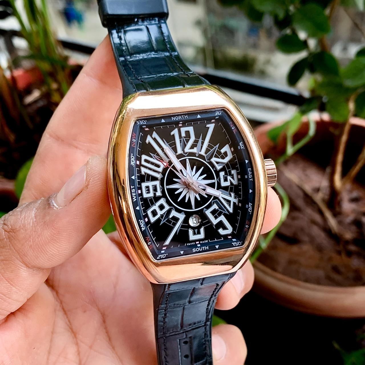 FM Exclusively Vanguard yatchingBlack Rosegold watch - AmazingBaba