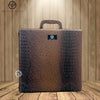 Pp Croc Leather Whisky Case - AmazingBaba