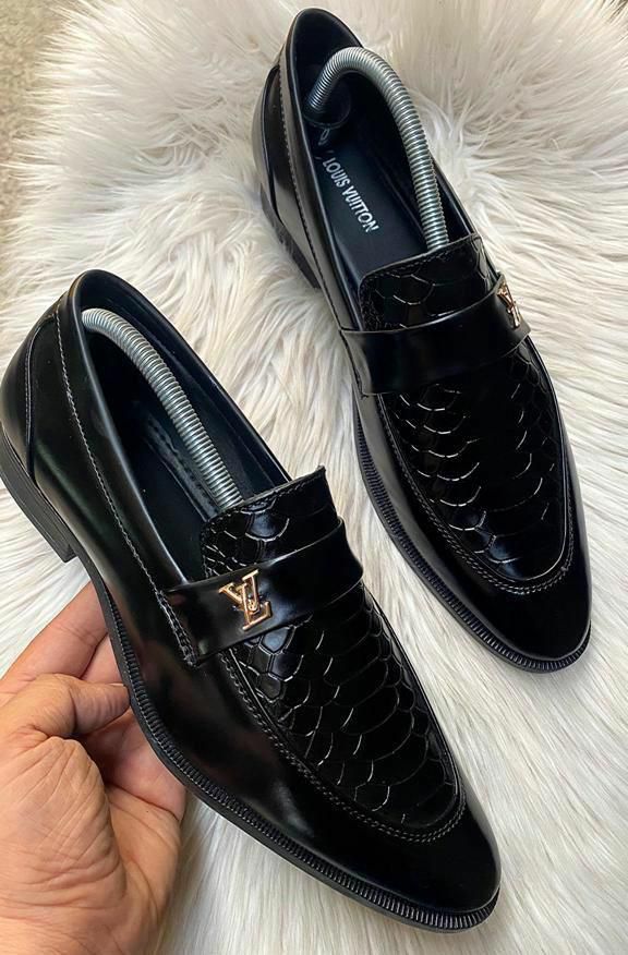 Lv premium luxury Formal loafers shoes - AmazingBaba