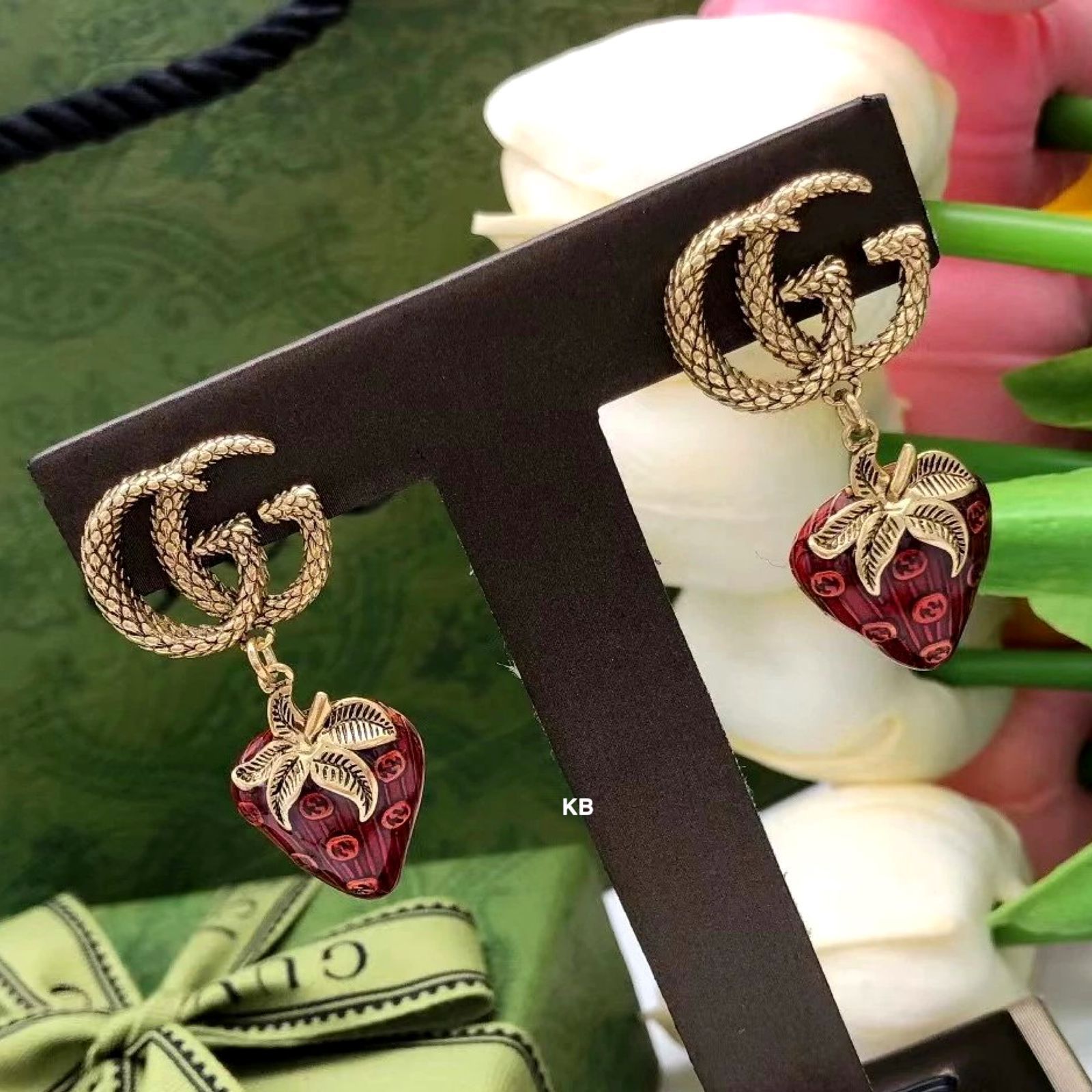 Gc Double Gg Initial Drop Earings - AmazingBaba