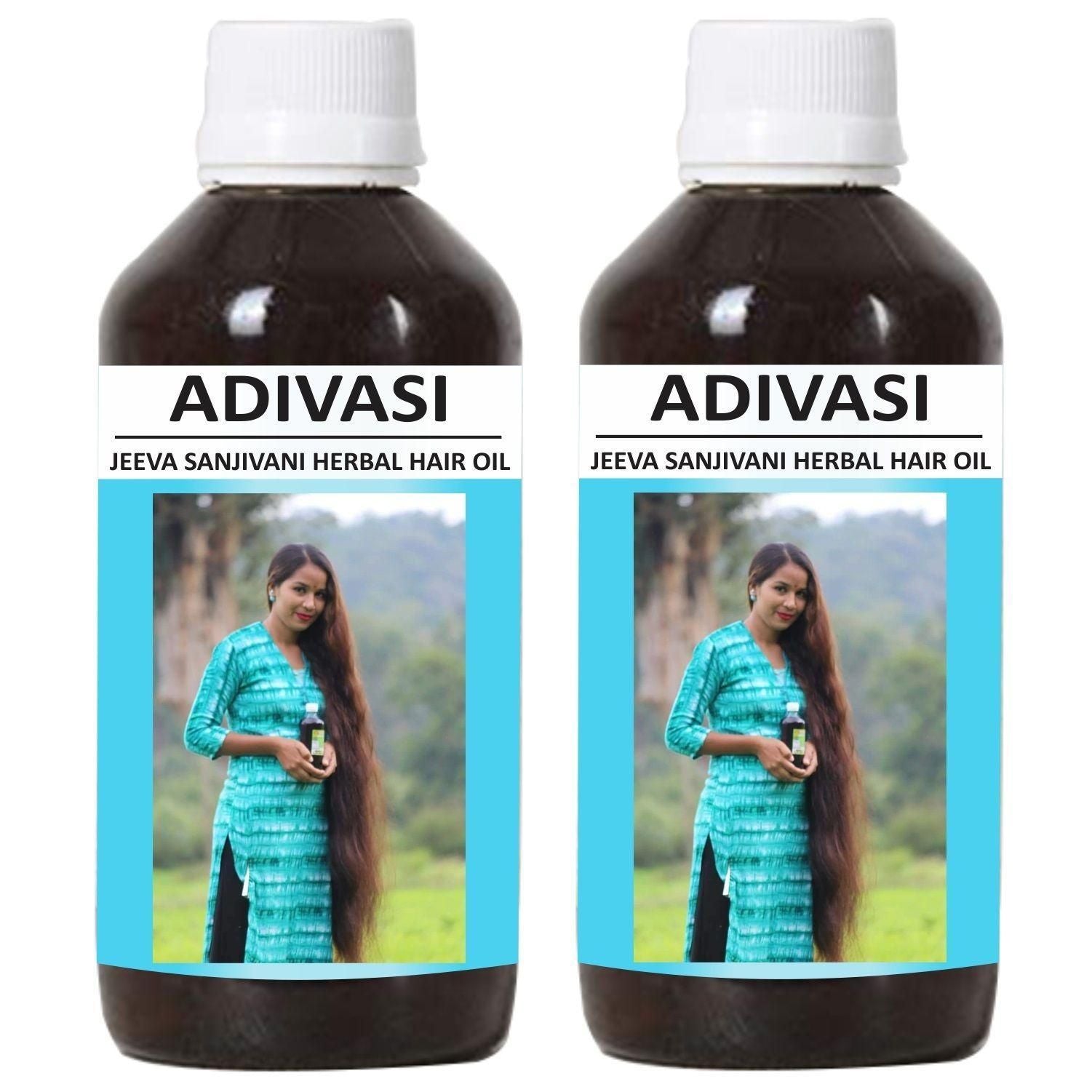 Organics Adivasi Jeeva Sanjivani Herbal Hair Oil - AmazingBaba