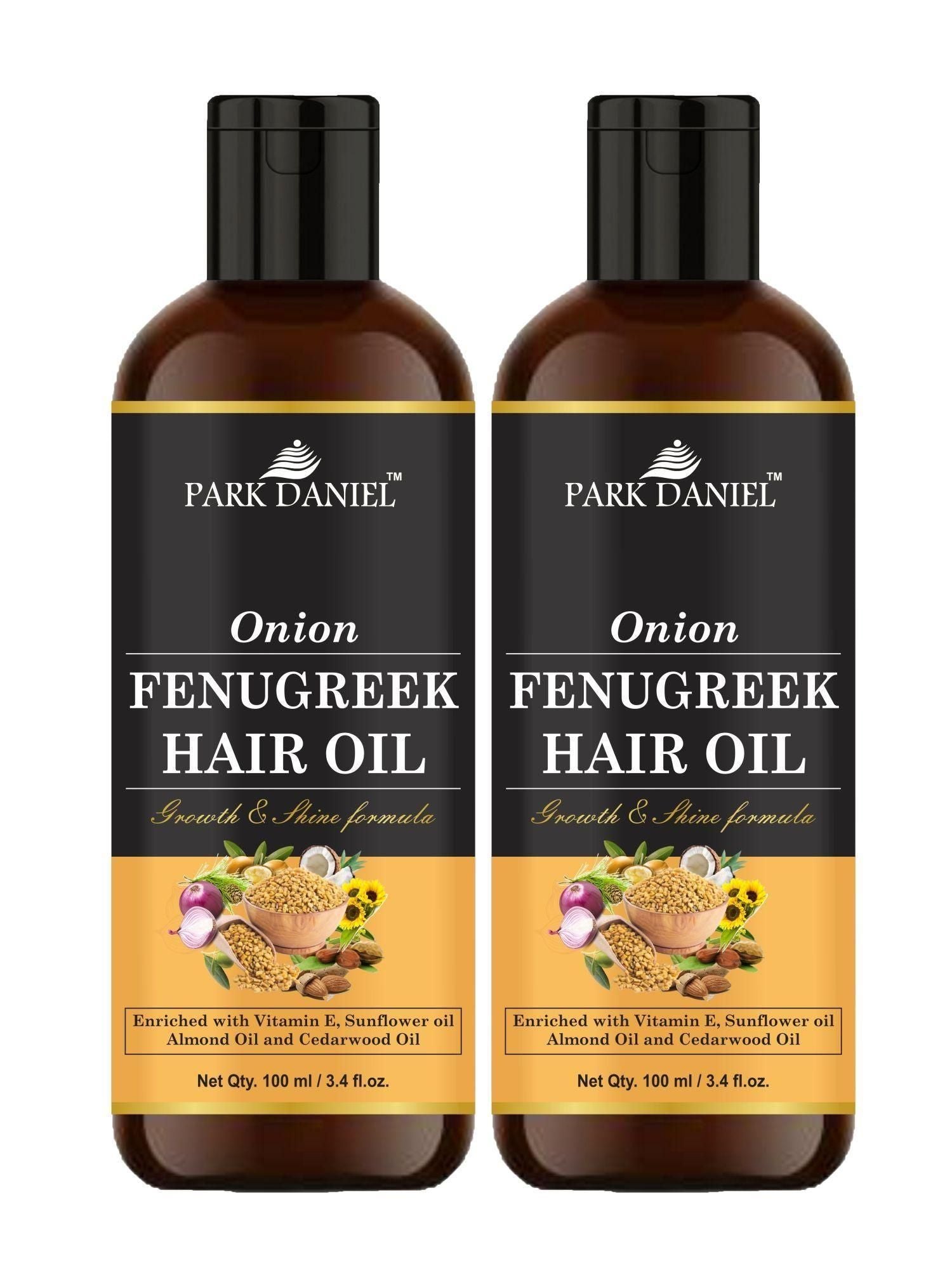 Park Daniel Premium Onion Fenugreek Hair Oil 100 ml - AmazingBaba